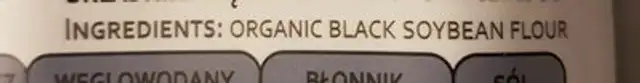 Black soybean spaghetti ingredients label