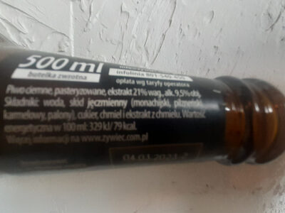 Porter ingredients label