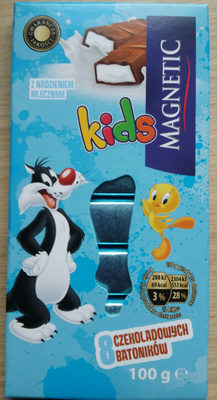 8 Batoników z czekolady mlecznej