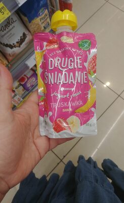 Drugie śniadanie jogurt i mus