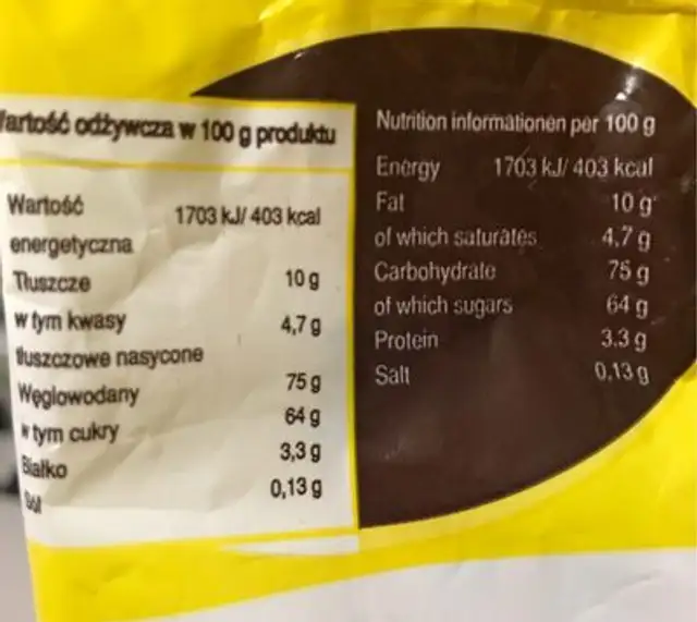 ZPC Milanówek Milanowskie Milky Cream Fudge 400 G nutrition facts table