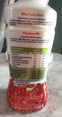 Mleko truskawka nutrition facts table