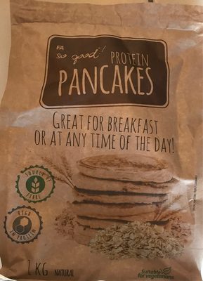 Pancakes protein front packaging