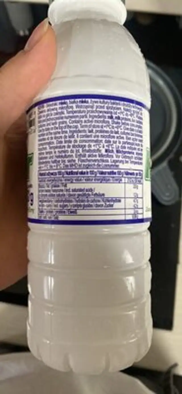 kefir nutrition facts table
