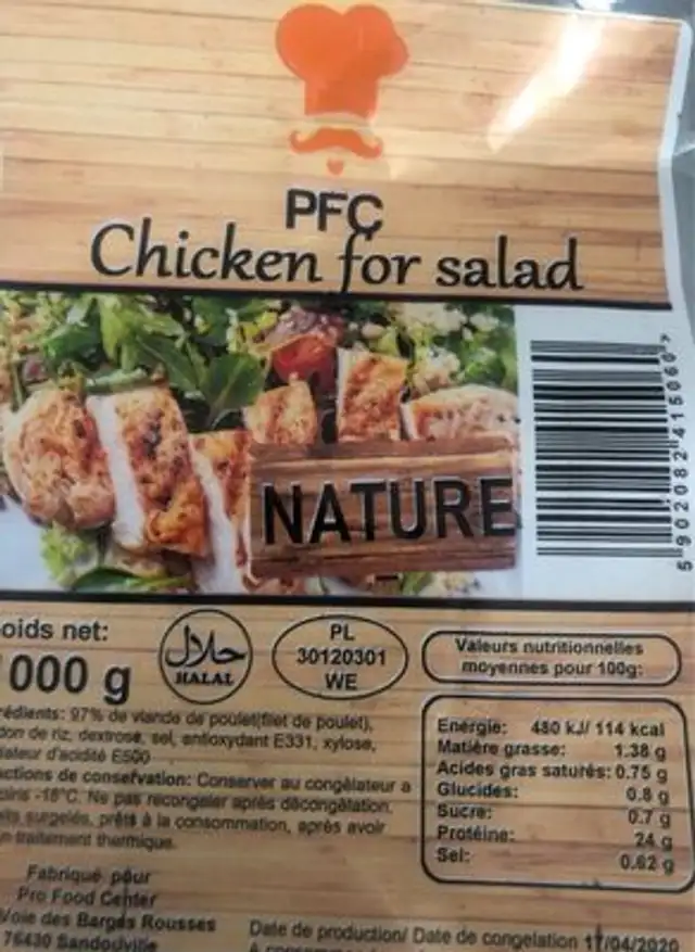 Chicken for salad