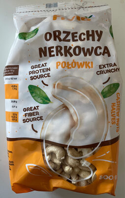 Orzechy nerkowca połówki front packaging