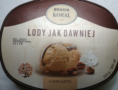 Lody caffe latte front packaging