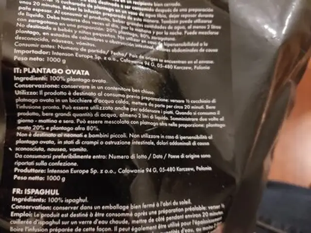PSYLLIUM HUSK ingredients label