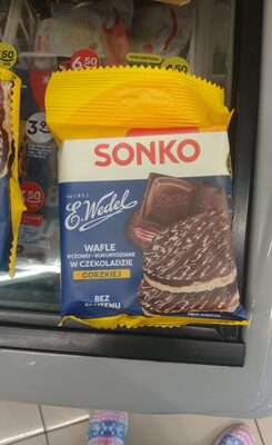 Wafle ryżowo kukurydziane w gorzkiej czekoladzie