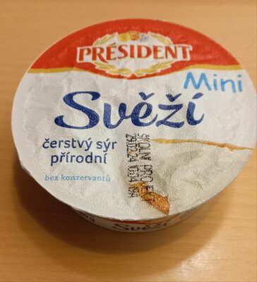 Svéží čerstvý sýr přírodní mini