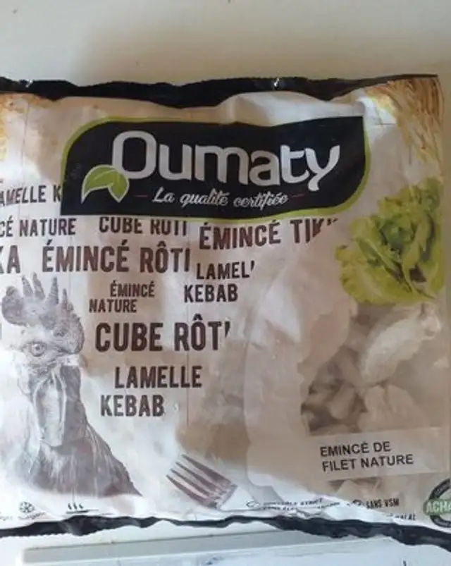 Émincé de filet de poulet nature