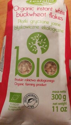 Organic instant white buckwheat flakes