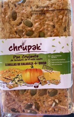 Pan crujiente de masa madre. Semillas de calabaza+queso