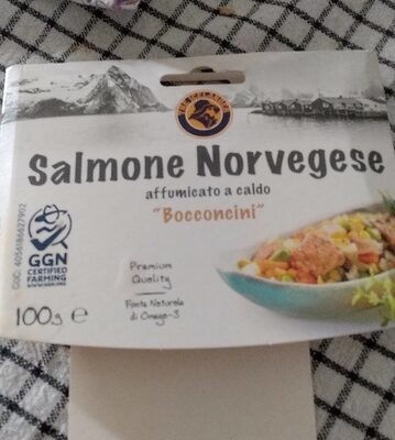 Salmone norvegese front packaging