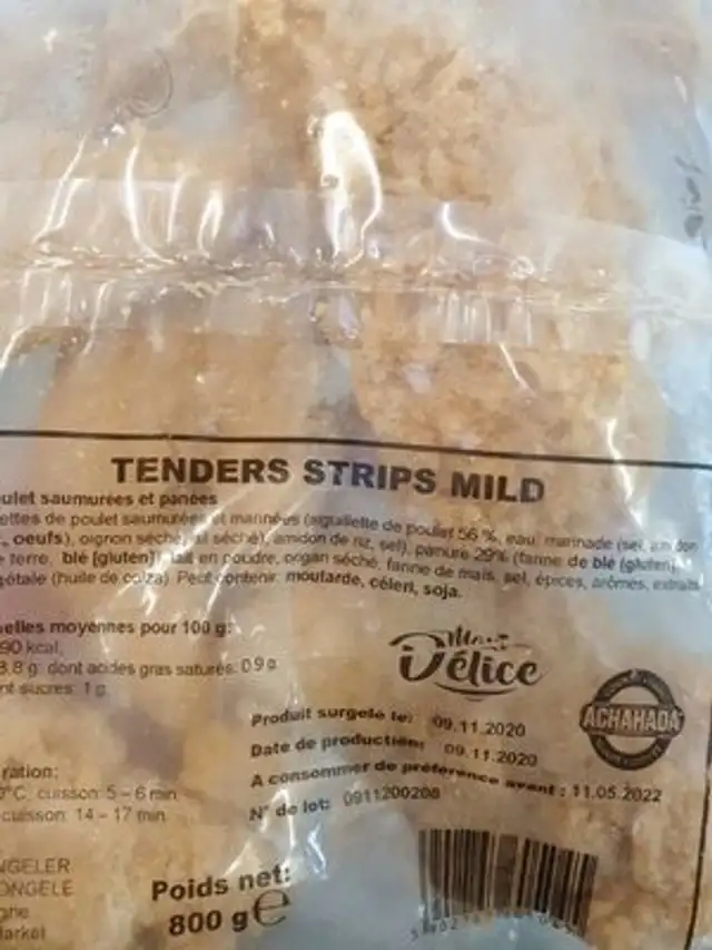 Tenders strips mild
