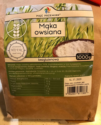 Mąka owsiana bezglutenowa