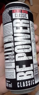 Energy Drink Classic nutrition facts table