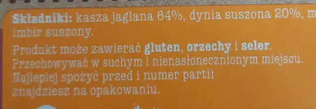Unknown ingredients label