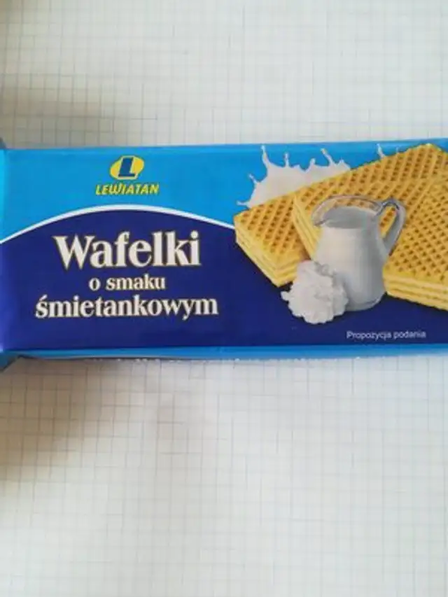 Wafelki o smaku śmietankowym
