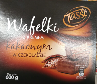 Wafelki z kremem kakaowym w czekoladzie