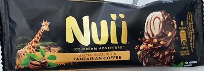 Salted hazelnut & Tanzanian coffée