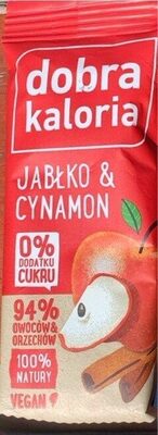 Jabłko and cynamon batonik front packaging