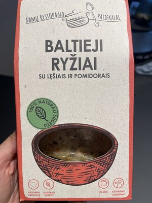 Baltieji Ryžiai Su Lęšiais Ir Pomidorais