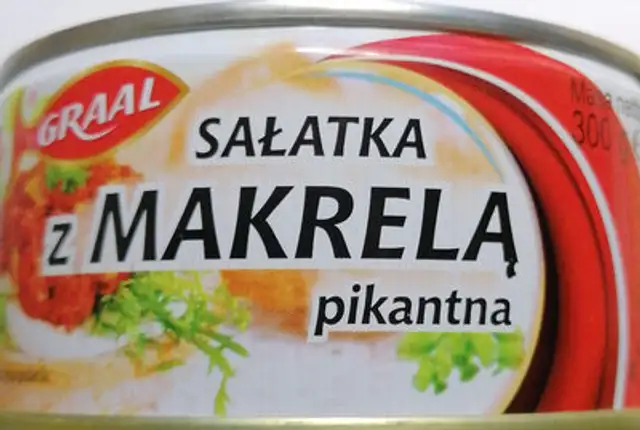 Sałatka z makrelą pikantna front packaging