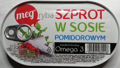 Szprot w sosie pomidorowym front packaging