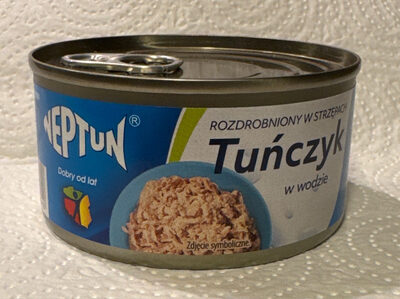 Tuńczyk w wodzie front packaging