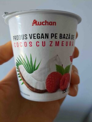 Produs vegan pe bază de cocos cu zmeură