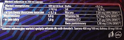 BigPower classic nutrition facts table