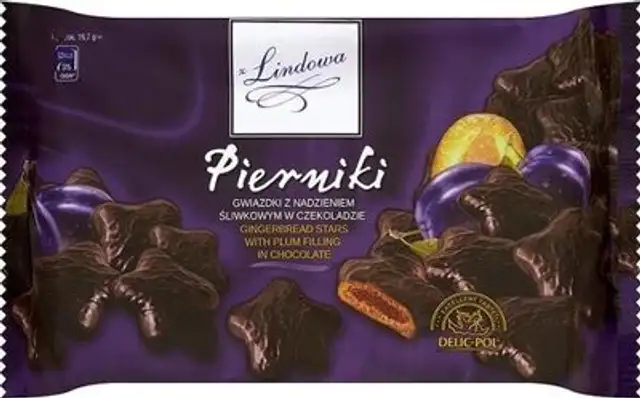 Pierniki 200G Chocolate Stars With Plum Stuffing Gingerbread