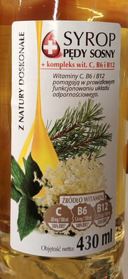 Syrop pędy sosny front packaging