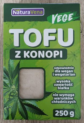 Tofu z konopi front packaging