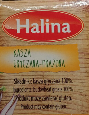 Kasza gryczana prażona ingredients label
