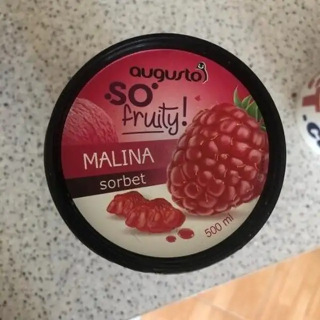 Raspberry sobret front packaging
