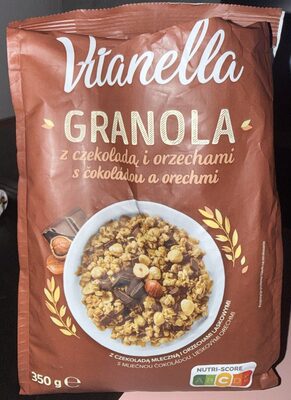 Granola z czekoladą i orzechami