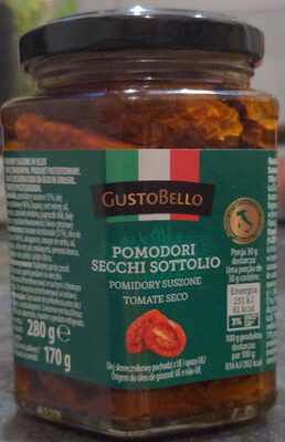 Pomodori Secchi Sottolio front packaging
