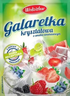Galaretka kryształowa o smaku ananasowym front packaging