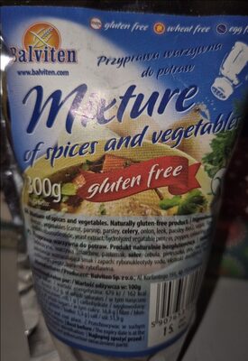 Mixture of spices and vegetables