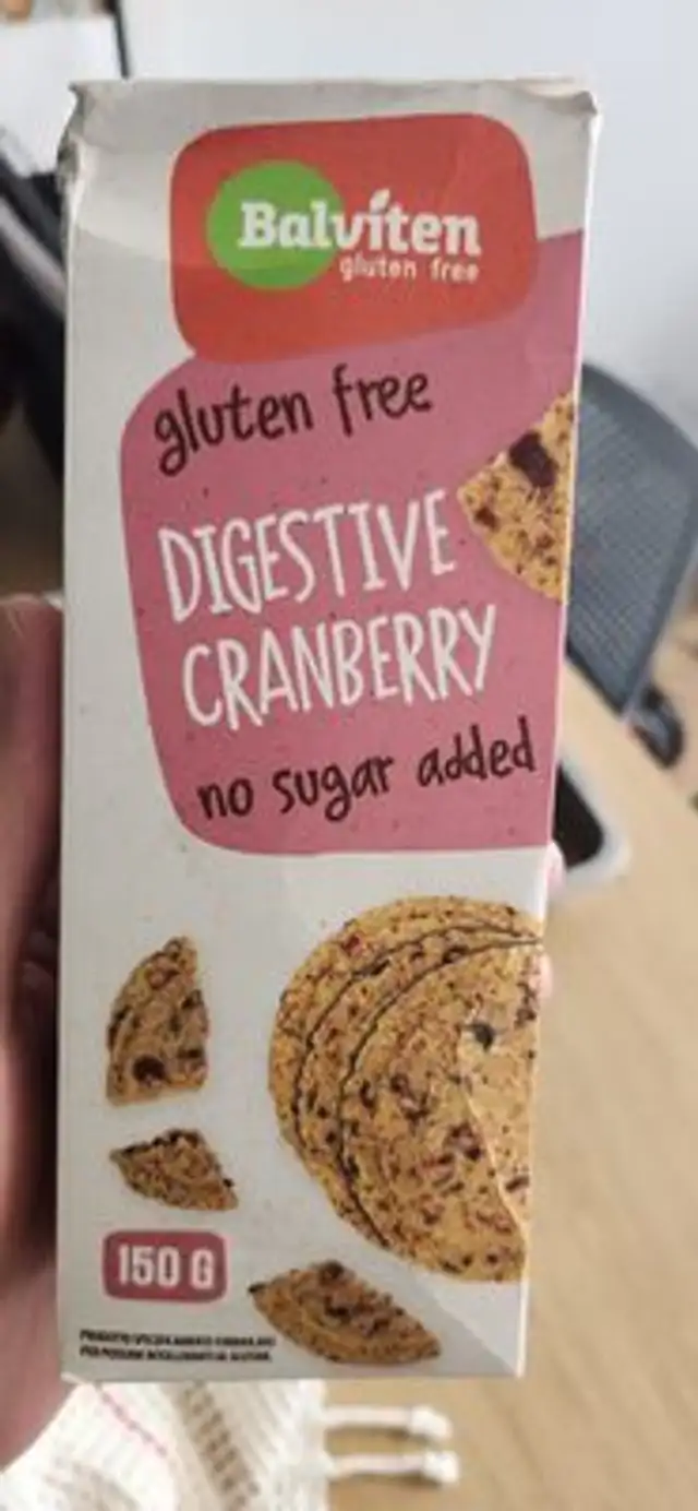 Digestive Cranberry front packaging