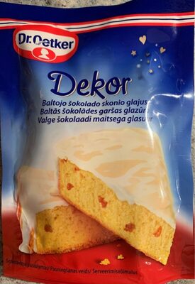 Glacage à gâteau blanc 100g front packaging