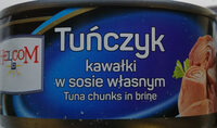 Tuńczyk kawałki w sosie własnym.