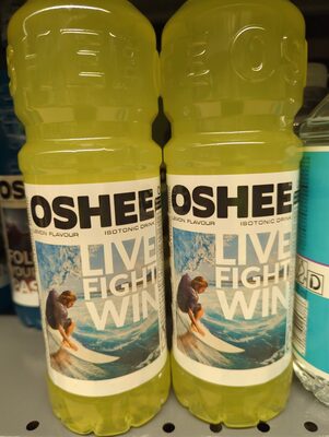 Oshee isotonic lemon front packaging