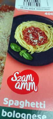 Spaghetti bolognese front packaging