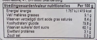 Nescafé Mochaccino (Instantané) nutrition facts table