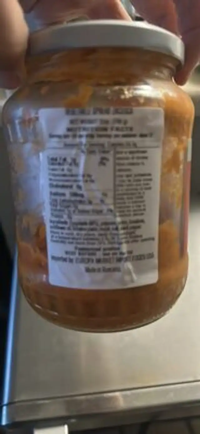 zacusca taraneasca nutrition facts table