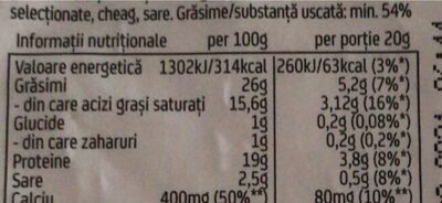 Telemea bio nap nutrition facts table