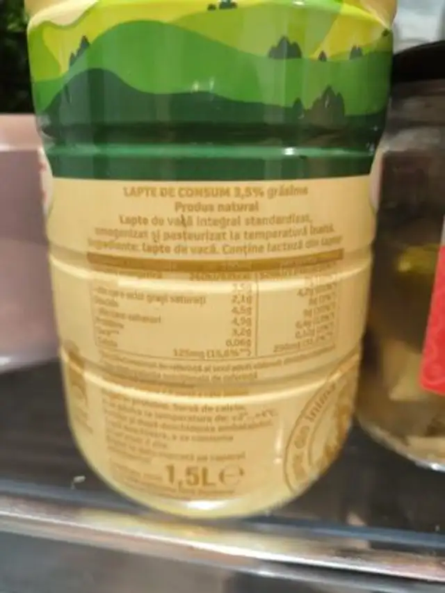 napolact lapte 1.5 litri 3.5 ingredients label
